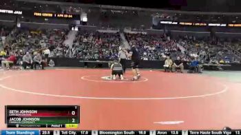 285 lbs Champ. Round 1 - Seth Johnson, Corydon Central vs Jacob Johnson, Franklin Community