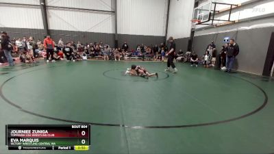 67-72 lbs Round 1 - Journiee Zuniga, Toppenish USA Wrestling Club vs Eva Marquis, Victory Wrestling-Central WA