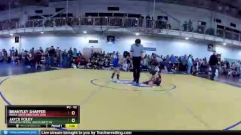 62 lbs Cons. Round 3 - Brantley Shaffer, Indian Creek Wrestling Club vs Jayce Foley, Franklin Central Wrestling Club