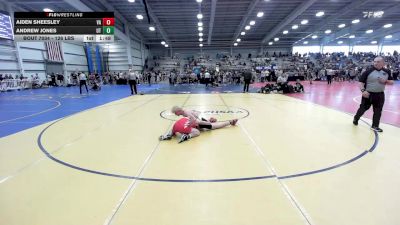 126 lbs Round Of 64 - Aiden Sheesley, VA vs Andrew Jones, UT