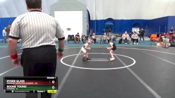 40 lbs Round 1 - Ryder Glass, Donahue Wrestling Academy vs Boone Young, LEADDOG