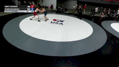 120 lbs Emett Acevedo, LAWA - Los Angles Wrestling Association vs Ryder Doleschal, BAWA-Bay Area Wrestling Association