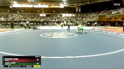 138 lbs Cons. Round 1 - Hayden Carr, Borah vs Cash Lund, Lakeland