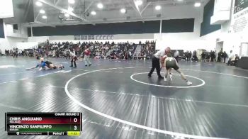 150 lbs Champ. Round 2 - Chris Anguiano, Millikan vs Vincenzo Sanfilippo, Edison