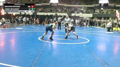 Kids Rookie 3 -5 HWT A Round 4 - Braxton Rothgeb, Cavalier Wrestling Club vs Aidric McCaskey, Grassfield Grizzlies