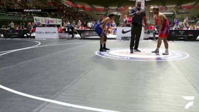 Cons. Round 2 - Nicolas Aquino vs Kevyn Lopez, Yuba City High School Wrestling