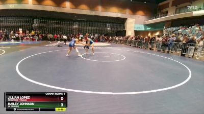 145 lbs Cons. Round 2 - Caitlyn Riordan, Moapa Valley vs Maisen Vesco, Rancho Bernardo