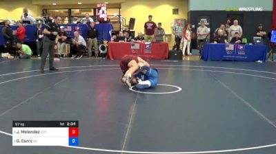 57 kg Consolation - Joey Melendez, Izzy Style vs Gage Curry, American