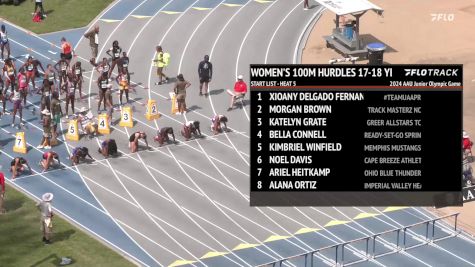 Youth Girls' 100m Hurdles, Semi-Finals 5 - Age 17-18