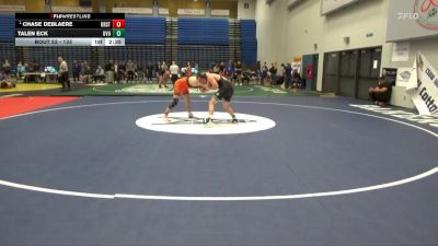 133 lbs Champ. Round 2 - Chase DeBlaere, Oregon State vs Talen Eck, Utah Valley University