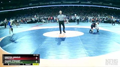 D1-150 lbs Champ. Round 1 - Mason Stewart, Detroit Catholic Central HS vs Griffen Arnold, Anchor Bay HS