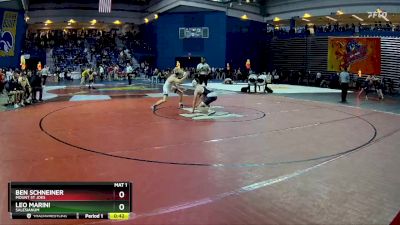 132 lbs Cons. Round 1 - Leo Marini, Salesianum vs Ben Schneiner, Mount St Joes