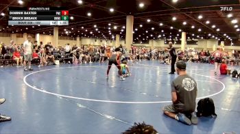120 lbs Quarterfinal - Dominik Baxter, PWC vs Brock Breaux, Brother Melchior Wrestling Clu