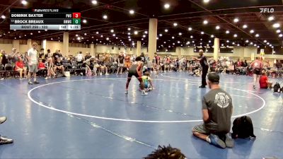 120 lbs Quarterfinal - Dominik Baxter, PWC vs Brock Breaux, Brother Melchior Wrestling Clu