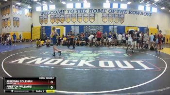 113 lbs Quarters & Wb (16 Team) - Jeremiah Coleman, Bandits WC vs Preston Williams, Cowboys WC