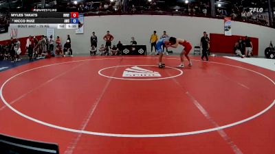 79 kg Champ. Round 4 - Myles Takats, Buffalo Valley Regional Training Center vs Nicco Ruiz, Atreus Wrestling Club