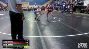 1 - 150 lbs Cons. Round 3 - Noah Wright, Mathews High School vs Zane Perkins, George Wythe (Wytheville)