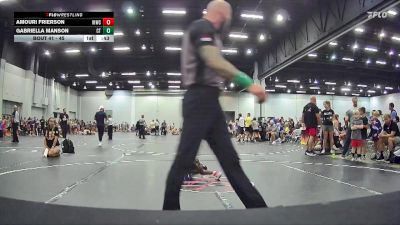 45 lbs Cons. Round 3 - Amouri Frierson, INNOVATION HT WRESTLING CLUB vs Gabriella Manson, Mighty Warriors Wrestling