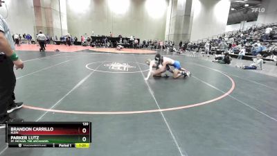 120 lbs Quarterfinal - Brandon Carrillo, Klein vs Parker Lutz, St. Michael The Archangel