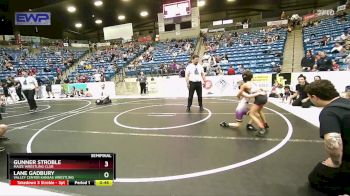 64 lbs Semifinal - Lane Gadbury, Valley Center Kansas Wrestling vs Gunner Stroble, Maize Wrestling Club