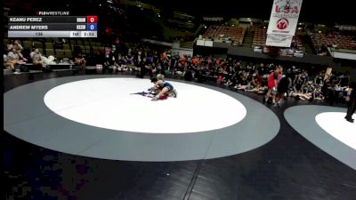 138 lbs Keanu Perez, BAWA-Bay Area Wrestling Association vs Andrew Myers, KCWA - Kern County Wrestling Association