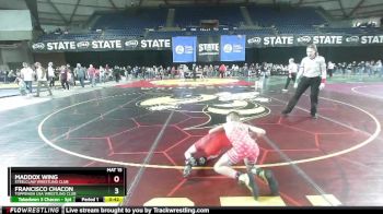 67 lbs Champ. Round 2 - Maddox Wing, Steelclaw Wrestling Club vs Francisco Chacon, Toppenish USA Wrestling Club