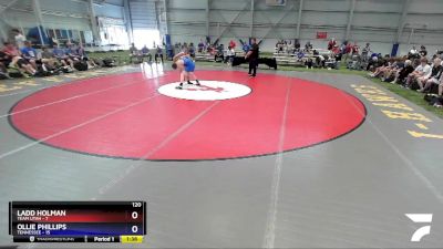 120 lbs Placement Matches - Ladd Holman, Team Utah vs Ollie Phillips, Tennessee