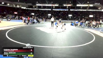 120 lbs Champ. Round 2 - Raul Barajas, Bothell vs Kaidan Taijeron, Rogers (Puyallup)