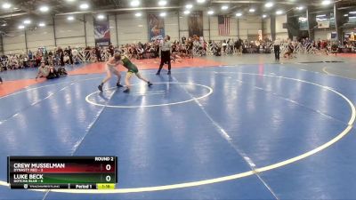 80 lbs Rd# 5- 3:45pm Friday Final Pool - Luke Beck, Gotcha Blue vs Crew Musselman, Dynasty RED