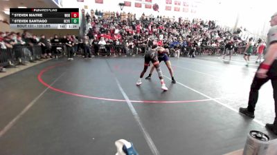 120 lbs Quarterfinal - Steven Maitre, Woburn vs Steven Santiago, Holyoke