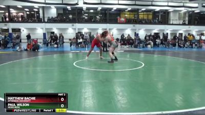 197 lbs Round 1 - Paul Wilson, Heidelberg vs Matthew Bachie, Otterbein University