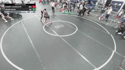 145 lbs Quarterfinal - Prabh Kaur, Pounders Wrestling Club vs Aubrey Laviolette, Menifee Wrestling Club