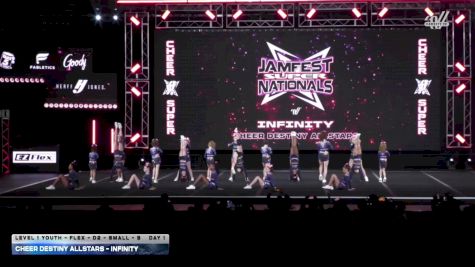 Cheer Destiny Allstars - Infinity [2026 L1 Youth - Flex - D2 - Small - B DAY 1] 2026 JAMfest Cheer Super Nationals