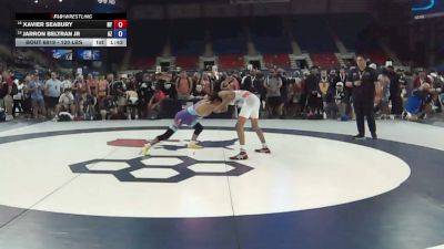 120 lbs Cons. Sub-quarters - Xavier Seabury, New York vs Jarron Beltran Jr, Arizona