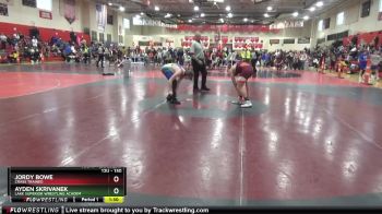 130 lbs Round 5 - Ayden Skrivanek, Lake Superior Wrestling Academ vs Jordy Bowe, Crass Trained