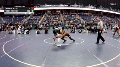 3A 144 lbs Cons. Round 1 - Josh Connick, West Brunswick High School vs Ammon Scott, South Point High School