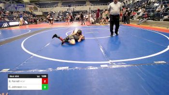 76 lbs Quarterfinal - Beau Ferrell, Weatherford Youth Wrestling vs Cooper Johnson, HURRICANE WRESTLING ACADEMY