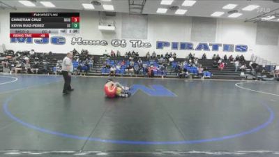125 lbs Semis & 3rd Wb (16 Team) - Kevin Ruiz-Perez, Chabot College vs Christian Cruz, Skyline College