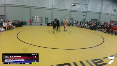 225 lbs 4th Wrestleback (16 Team) - Taylor Schiesser, Georgia Blue vs ShaNiayha Wysinger, Tennessee Red