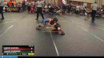 44 lbs Round 3 - Carson Radford, NBWC vs Xander Schroeder, Michigan Grappler RTC