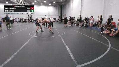 132 lbs Round 2 (6 Team) - Zach Kuen, South Side WC Blue vs Greg Ladden, Team Tugman WC