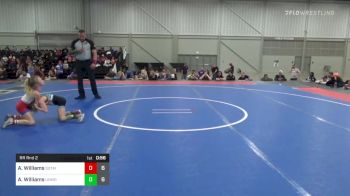 55 lbs Rr Rnd 2 - Aviree Williams, Sisters On The Mat vs Alaina Williams, Untouchable Mollywhoppers