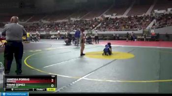 120 lbs Cons. Round 2 - Tawni Gomez, Moon Valley vs Janessa Porras, Ironwood