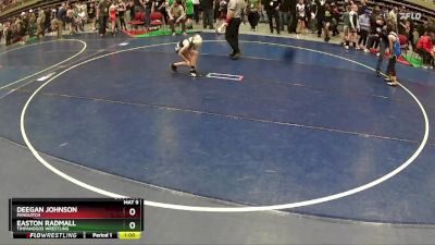 78 lbs Champ. Round 3 - Deegan Johnson, Panguitch vs Easton Radmall, Timpanogos Wrestling