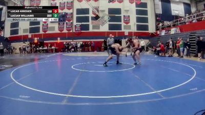 215 lbs Round Of 16 - Lucas Krieger, Ligonier Valley vs Lucian Williams, South Side