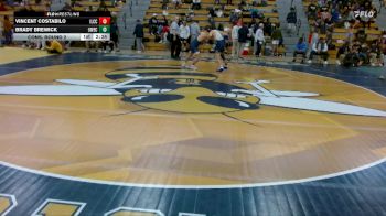 165 lbs Cons. Round 2 - Vincent Costabilo, Iowa Lakes Community College vs Brady Brewick, UW-Eau Claire
