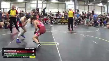 107 lbs Quarterfinals (8 Team) - Tyson Ahrens, Missouri Gold vs Brady Ritter, American Gladiators-Red
