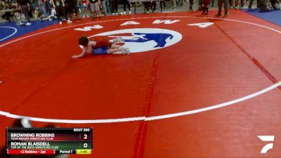 56 lbs Cons. Round 2 - Browning Robbins, Team Braves Wrestling Club vs Roman Blaisdell, Top Of The Rock Wrestling Club