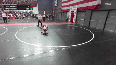 69 lbs Champ. Round 2 - Zach Venner, De Soto Youth Wrestling vs Jett LeClaire, De Pere
