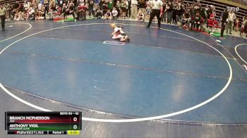42 lbs Champ. Round 1 - Branch McPherson, JWC vs Anthony Vigil, Montrose Elite